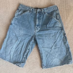 Vintage Nautica mens cargo jean shorts sz 32